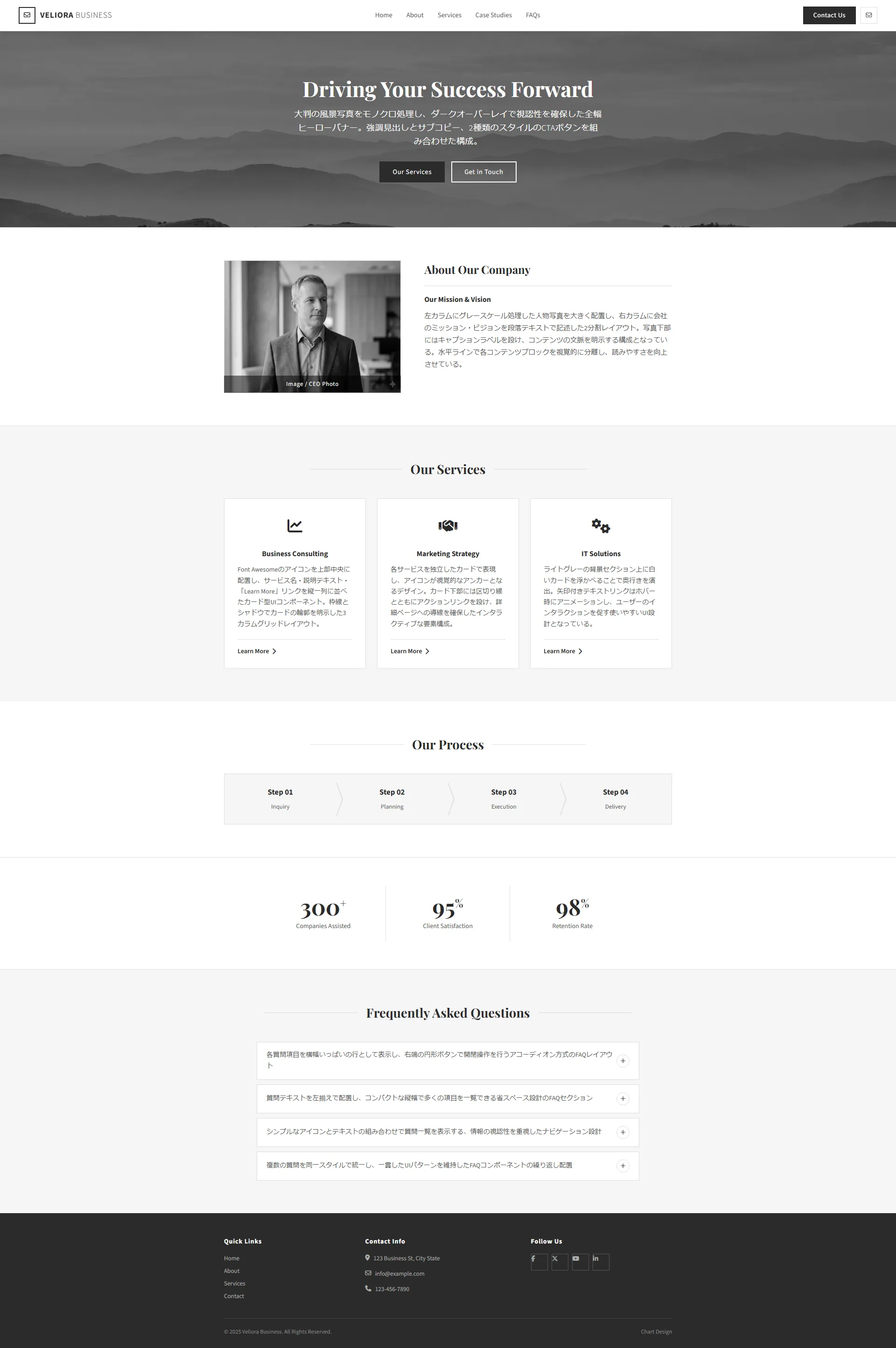 Veliora Business capture d'écran pleine page